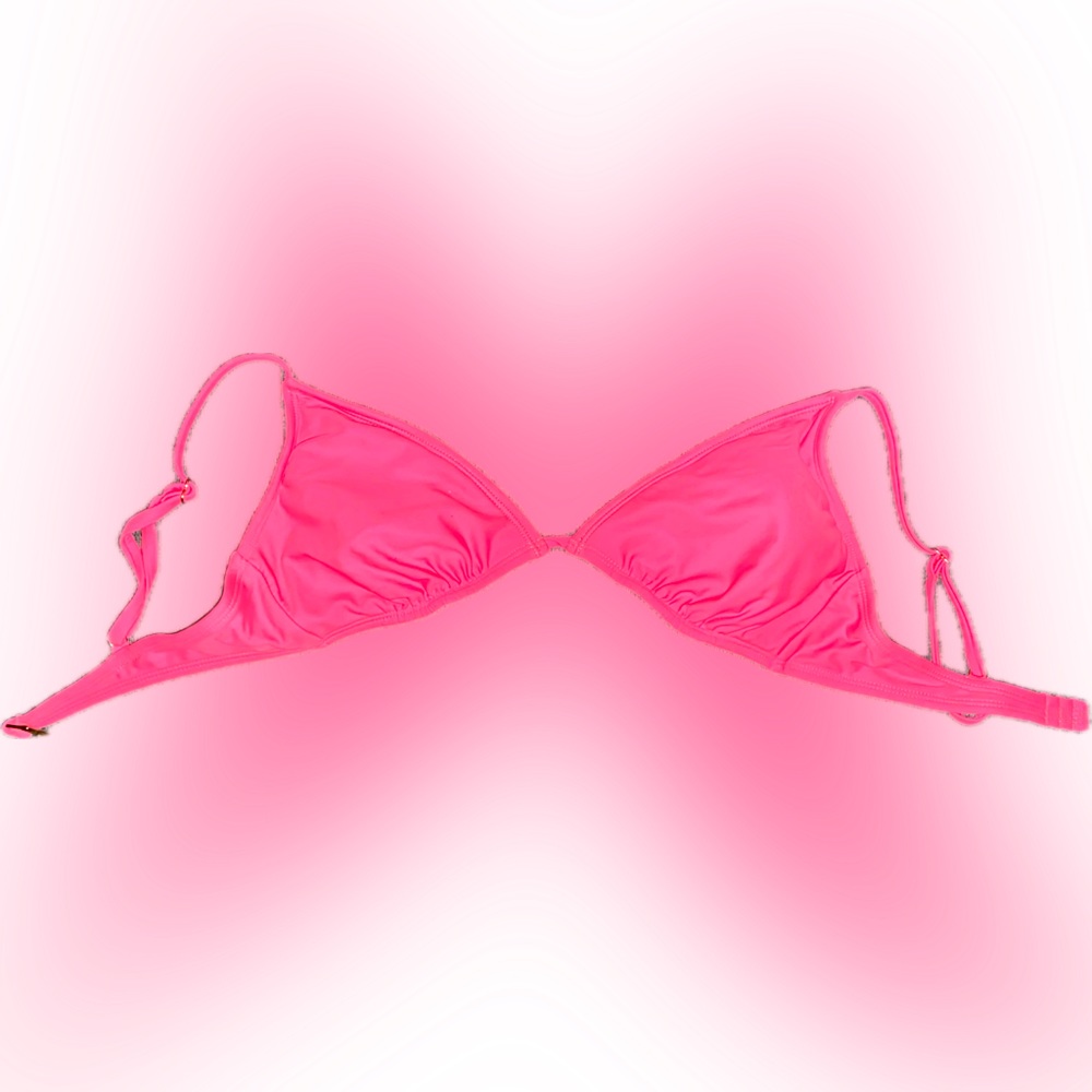 neon pink bikini top